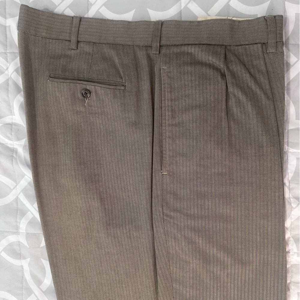 Ralph Lauren Tan Dress Pants Flat Front Lightweight